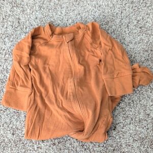 Cozy Orange Kids Footie Pajamas